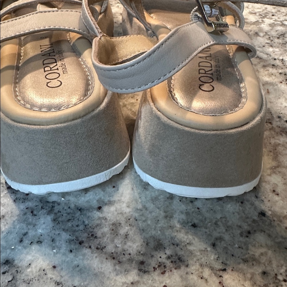 Cordani Light Beige and gold Strappy Sandals - Picture 8 of 11